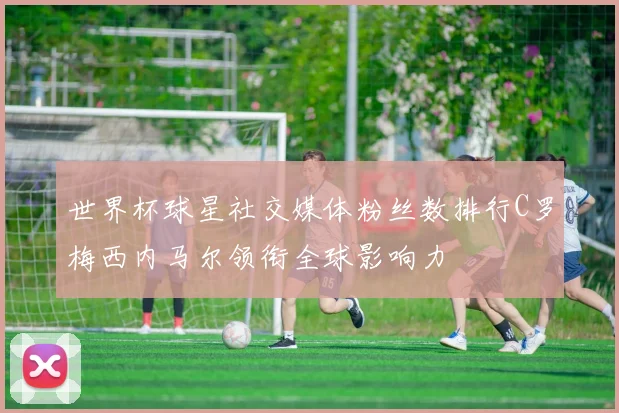 世界杯球星社交媒体粉丝数排行C罗梅西内马尔领衔全球影响力